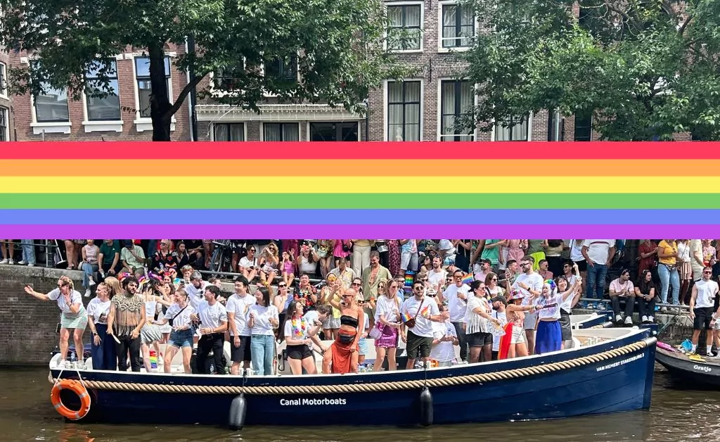 Amsterdam Gay Pride Privé Boot met Kapitein