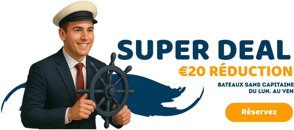 réduction location de bateau Amsterdam